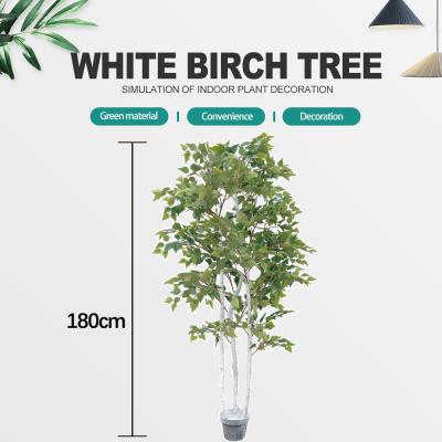 China Outdoor Indoor Artificial White Birch Tree Plants Architectural Landscaping for sale