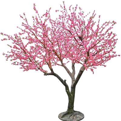 Chine 2m Height Real Touch Artificial Flowers Peach Blossom Fake Pink Sakura Tree à vendre