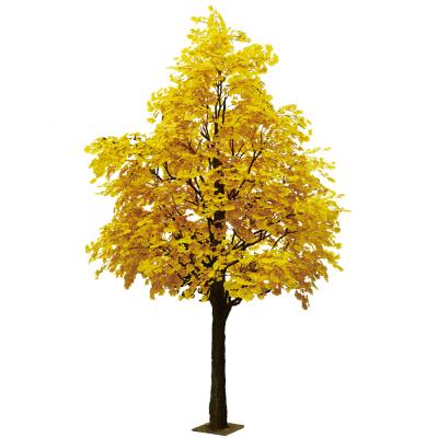 China Nearly Natural Finished Artificial Ginkgo Tree 10 Foot Green Plant Plastic Nursery for sale