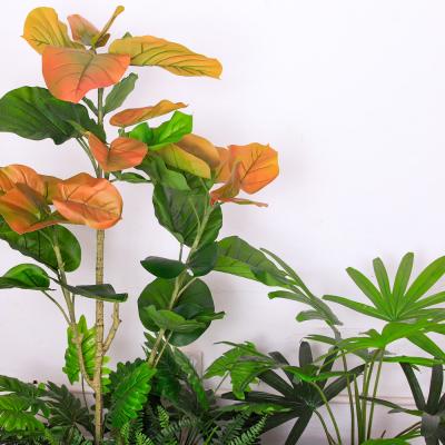 China Simulation Artificial Potted Floor Plants Silk Tree Bedroom Decoration for sale