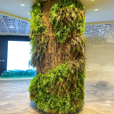 China Decoración artificial ignífuga del centro comercial de la planta del pilar de los árboles del paisaje en venta