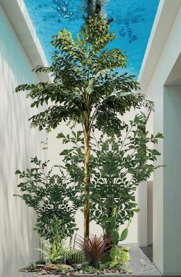 China 170cm Artificial Landscape Trees Fishtail Plant Indoor Decoration No Watering for sale
