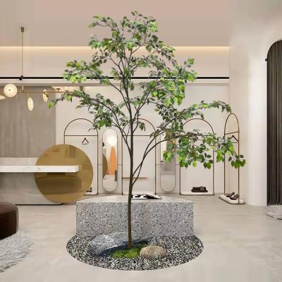 China Custom Corner Artificial Ficus Tree Space Decoration Minimalist Style for sale