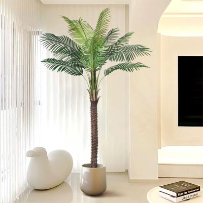 中国 180cm 210cm 人工ココナッツの木 偽の植物 大きな緑のヤシの木の盆栽 装飾 部屋の床 鉢植え 販売のため