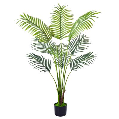 中国 人工パームツリー卸売 現実的な繊維幹 偽の熱帯アリーカ 床植物 室内家具とオフィス装飾用 販売のため