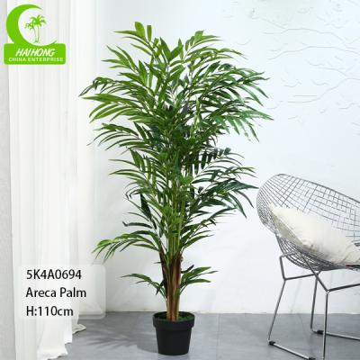 China Potted Realistic 110cm Artificial Areca Palm Tree Floor Standing for sale