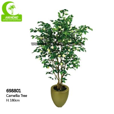 China 2021 Competitive Price And High Quality Artificial Flower Tree Artificial Camellia Tree for sale