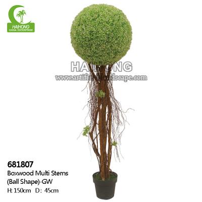 China Easy To Care Height 180cm Artificial Topiary Tree For Shopping Center for sale