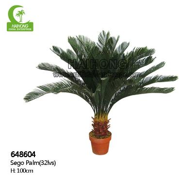 China Árvore tropical artificial da folha H100cm do PE, palma artificial do Cycas para Indoo exterior à venda