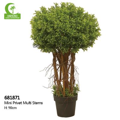 China Árbol artificial estético de descoloramiento anti del Topiary de H90cm para el restaurante en venta