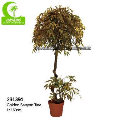 China Natural Look 160cm Artificial Ficus Tree For Garden Decoration for sale