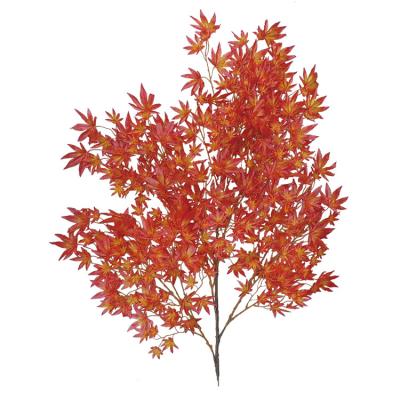 China 90pcs Leaves 130cm Faux Maple Leaf Branches , Artificial Maple Leaves Anti Fading for sale