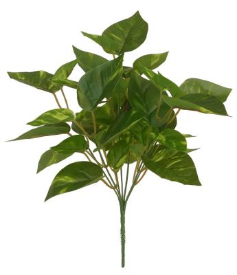 China Lifelike 7pcs 36cm Height Artificial Green Bush With 36 Leaves for sale