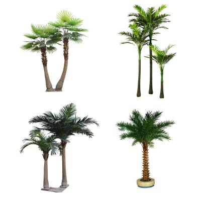 China Realistic Silk H350cm Outdoor Fake Coconut Palm Tree Easy To Care for sale