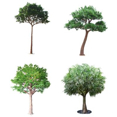 China Handmake HAIHONG 350cm Artificial Foliage Tree With Fiber Glass Trunk for sale