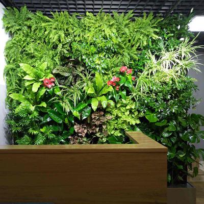 China El ponerse verde vertical ULTRAVIOLETA anti decorativo, pared artificial HAIHONG de la planta en venta