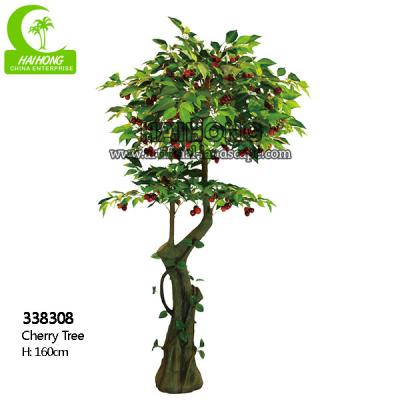 China Simulated 160cm Cherry Artificial Landscape Trees Wind Resistance for sale