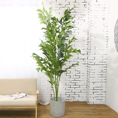 China Potted Plants 150CM Artificial Fishtail Palm For Shopping Malls Office Home Decor for sale