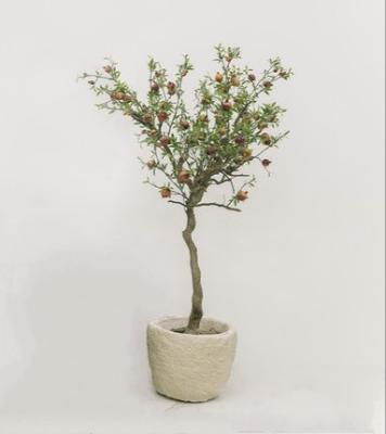 China Airport PE 120cm Artificial Pomegranate Tree Environment Friendly for sale
