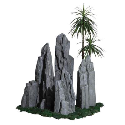 China Micro GRC Landscape Fiberglass Rough Rocky Stone Make Money Ornaments for sale