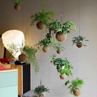 China Anti Aging Artificial Potted Plants Green Leaf Bar Music Restaurant Hanging Window Ceiling for sale