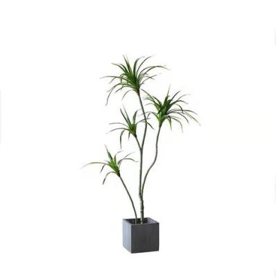 China 180cm Tall Artificial Landscape Trees Showroom Dracaena Potted Plants for sale