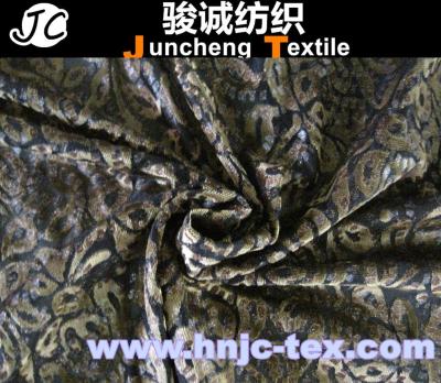 China New burnout anti-static glod print miro velvet non-invert fabric women apparel fabric for sale