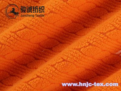 China Hot sell stripping jacquard smooth polar fleece fabric for pajamas fabric and apparel for sale