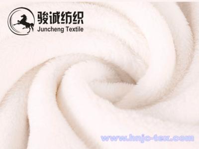 China Double sides solide dye flannel fabric for blanket fabric and apparel for sale