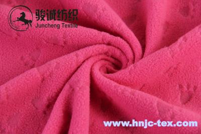China Single side embossed pattern polar fleece/coral fleece fabric for pajama and apparel for sale