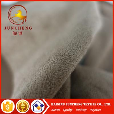 China 2017 hot sale 100 polyester faux suede fabric for shoe/sofa/garment for sale