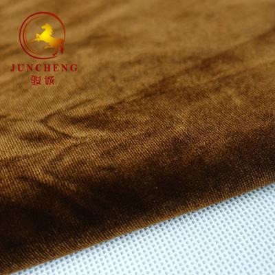 China 50D FDY 4 Way Stretch 1.5mm pile KS Korea spandex Velvet Fabric à venda