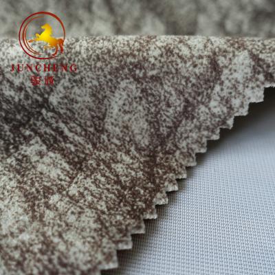 China Polyester suede sofa fabric gilding velvet combined fleece Home textile sofa fabric for sale