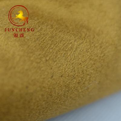 China 200gsm heavy Soft hand feel double faced Weft knitted suede fabric for sale