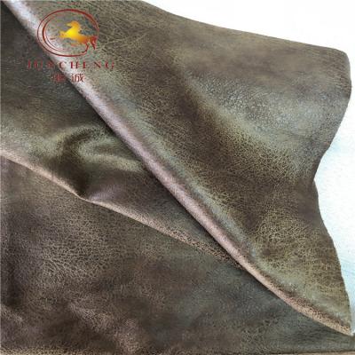 China 2019 new design bronzing faux suede leather fabric for sofa for sale