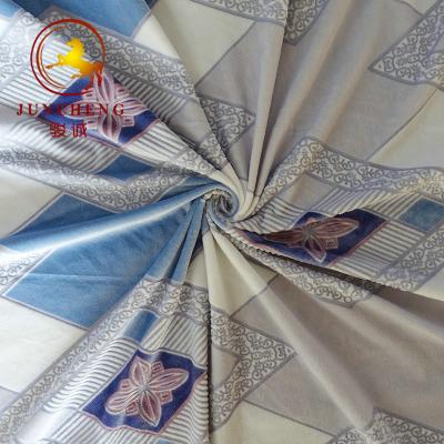 China wide width available for water printed velour fabric à venda
