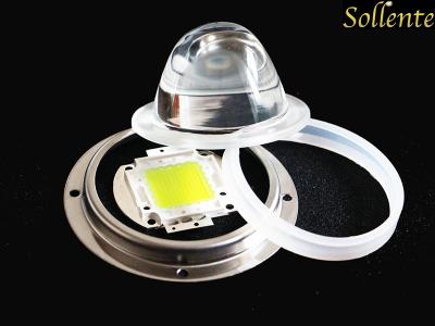 China 45 Degree Floodlight White COB LED Modules With Metal Holder , Silicon Gasket for sale