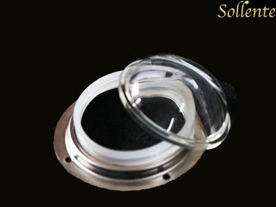 China 120 Degree Transparent LED Projector Lens For High Power LED Industrial Light for sale