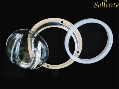 China LED Street Glass Light Lenses For 40W COB CXA / B 25xx 130x80 Degree for sale