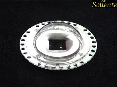 China Plastic COB LED Lens Cover For 60W High Power Led Flood Light 120mm for sale