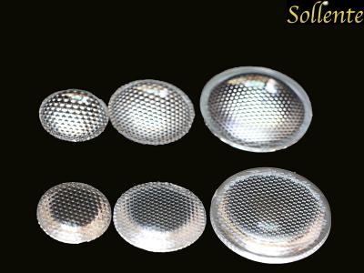 China Acrylic Plano Convex LED Light Lens Reflector Bead Surface For LED Flashing Light for sale