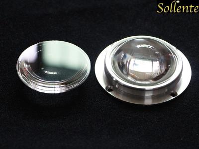 China Waterproof Plano Convex LED Glass Lens 90 Degree 67 MM For Flood Light for sale