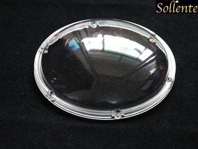 China 180mm Transparent LED Lens Cover ,  Round Outdoor Light Covers for sale