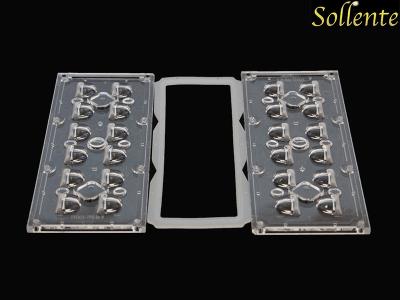 China Asymmetric 12W Outdoor Light Lens Array 12 In 1 SMD3535 for sale