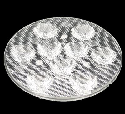 China 9W Round LED Optics Reflector , PMMA LED Light Array For Road Lamp for sale