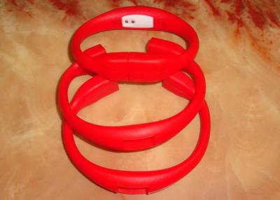 Chine La nouvelle montre négative rouge d'ion/montre en caoutchouc de bracelet de sports d'ion avec l'éclair d'USB conduit à vendre