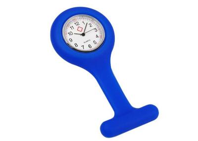 China Mod Blue Case Pocket Fob Style Pin Watch For Nurses Doctors, Gel Cover Can be Removed for sale