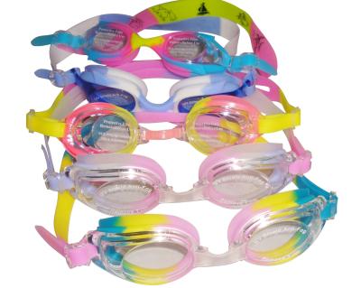 China Eco-friendly Tye Die Silicone Swimming Goggles Custom Goggles UV Shield for sale