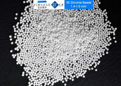 China 95 Ceramic Zirconium Oxide Balls , White 0.1 - 0.2mm Zirconium Oxide Beads  for sale