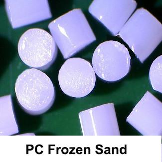 China Cryogenic Deflashing Polycarbonate PC Frozen Sand For Electronics & Diecast Deburring for sale